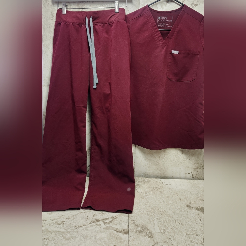 Figs scrubs XXS Burgundy